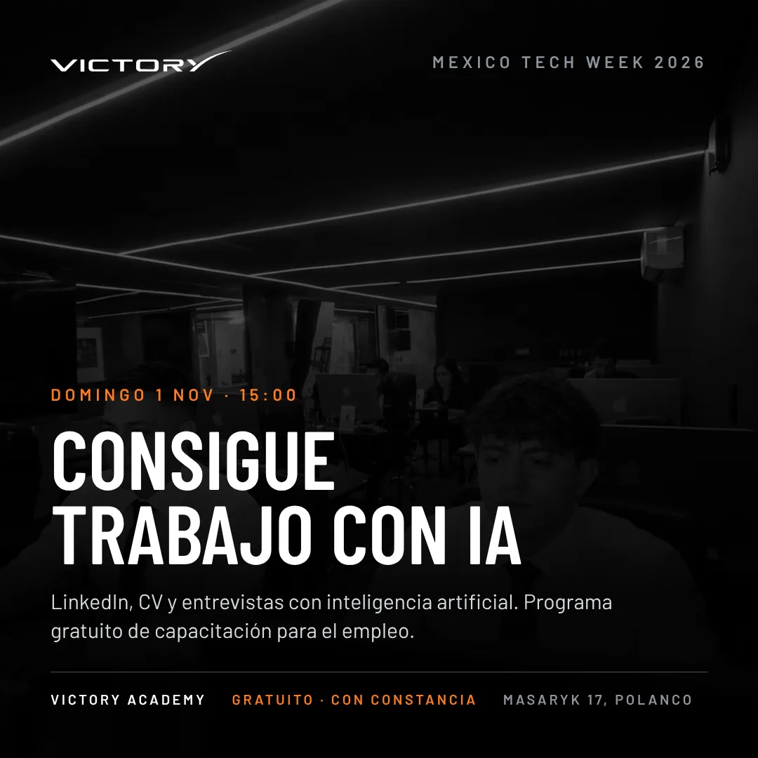 Flyer: Consigue Trabajo con IA